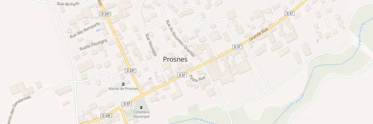 Plan du 2 Rue du Nouveau Quartier à Prosnes