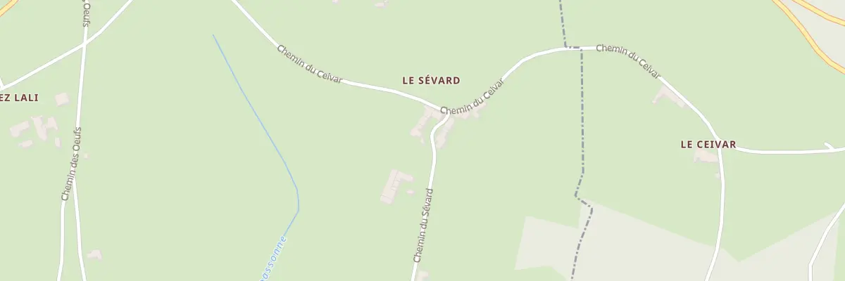 Plan du 460 Che du Sevard à Bussières
