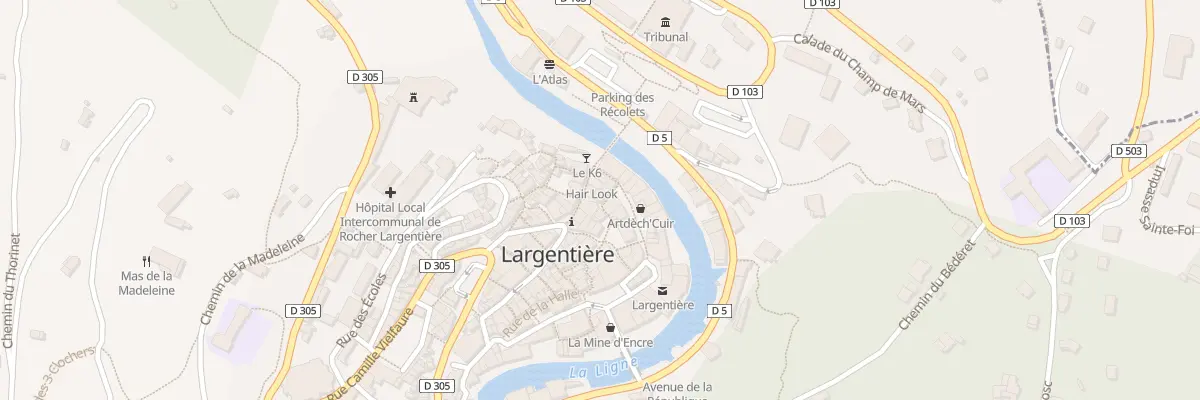 Plan du 7 Rue Jean Louis Soulavie à Largentière