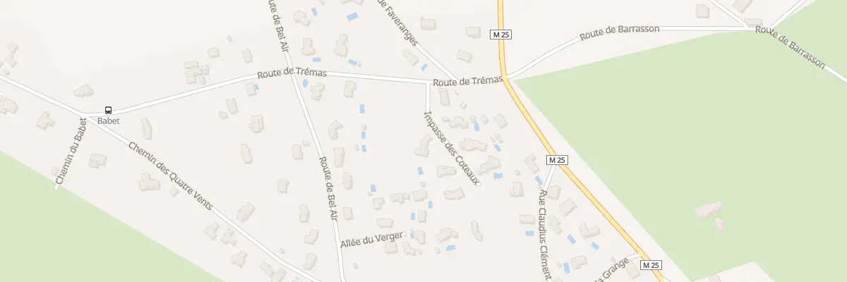 Plan du 84 Imp des Coteaux à Saint-Étienne