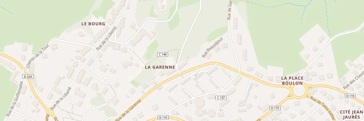 Plan du 427 Rue de la Garenne à Sanvignes-les-Mines