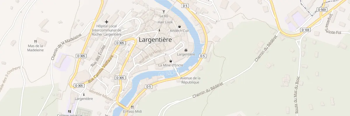 Plan du 11O Pl Paul Mercier à Largentière