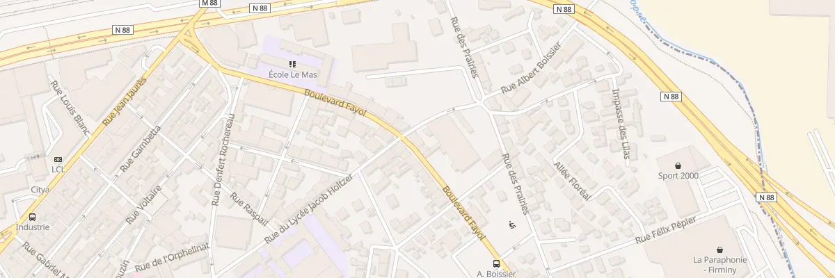 Plan du 24 Bd Fayol à Firminy