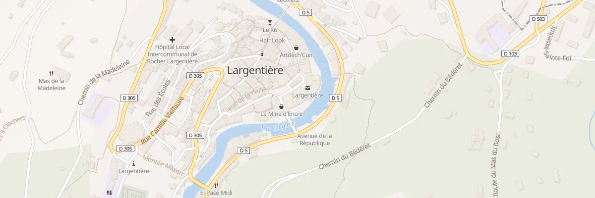 Plan du 8 Pl Paul Mercier à Largentière