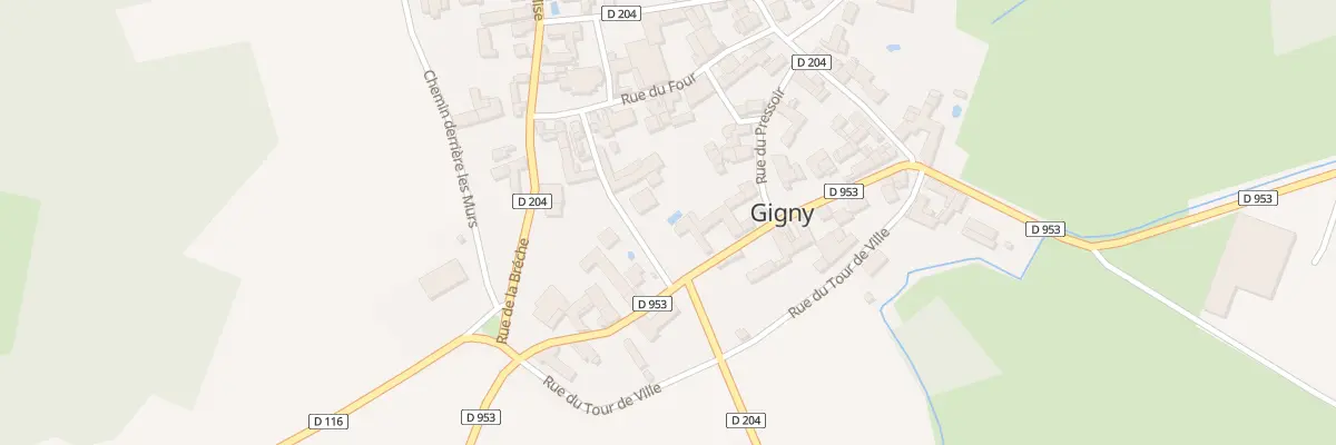 Plan du 16 Rue de la Chaume à Gigny