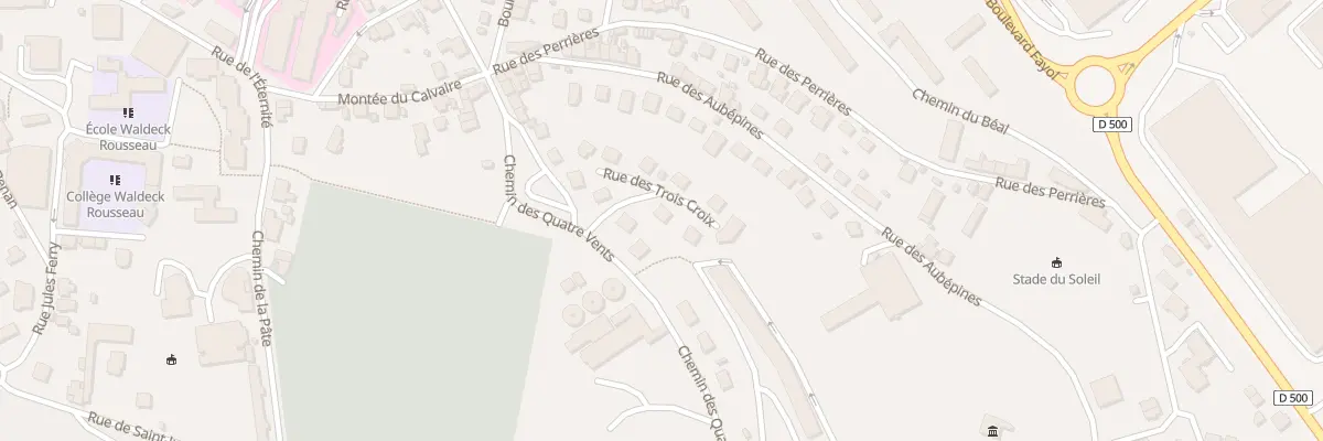 Plan du 4 Rue des Trois Croix à Firminy