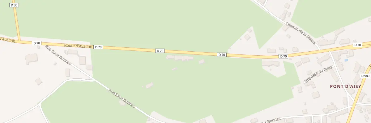 Plan du 27 Rte d’Avallon à Aisy-sous-Thil