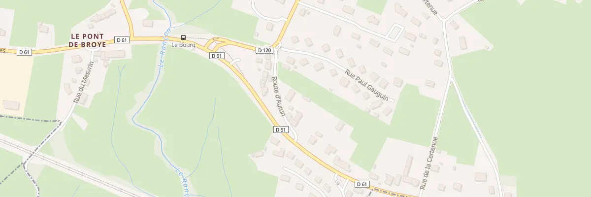Plan du 5 Rte d’Autun à Broye