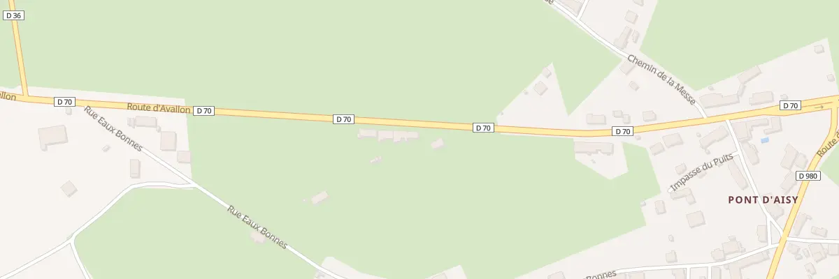 Plan du 25 Rte d’Avallon à Aisy-sous-Thil