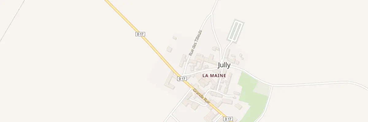 Plan du 1 Rue des Tilleuls à Jully