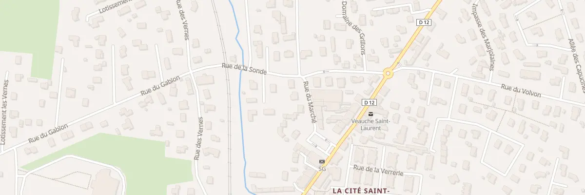 Plan du 3 Rue du Marché à Veauche