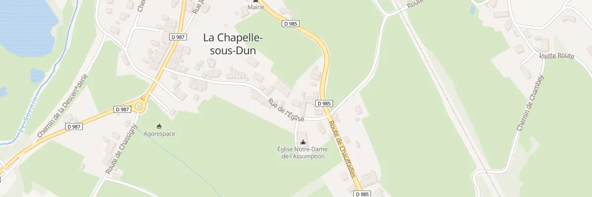 Plan du 225 Rue de l’ Eglise à La Chapelle-sous-Dun