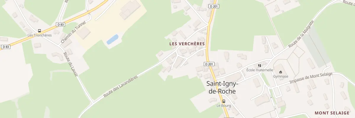 Plan du 5140 Les Vercheres à Saint-Igny-de-Roche