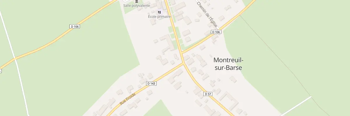 Plan du 36 Rue du 27 Août 1944 à Montreuil-sur-Barse