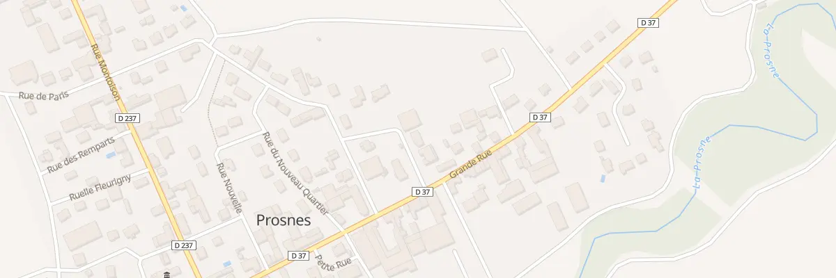 Plan du 2 Rue du Medecin à Prosnes