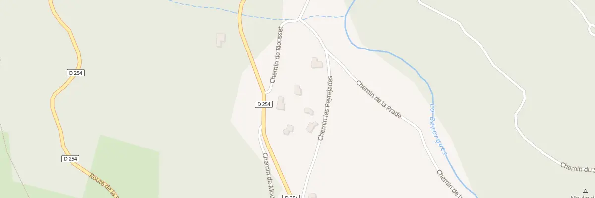Plan du 5225 Les Peyrejades à Labastide-sur-Bésorgues