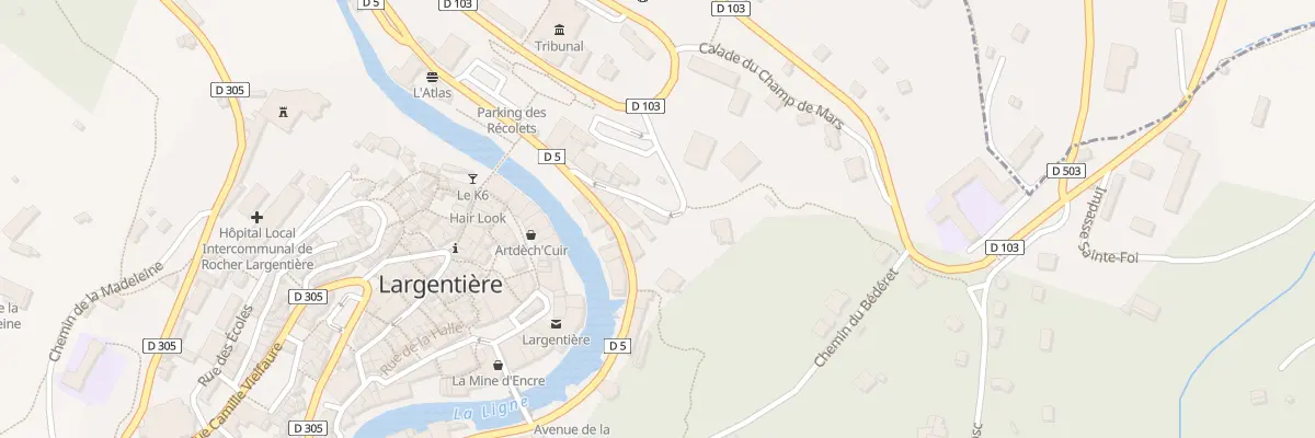 Plan du 4 Rue des Récollets à Largentière