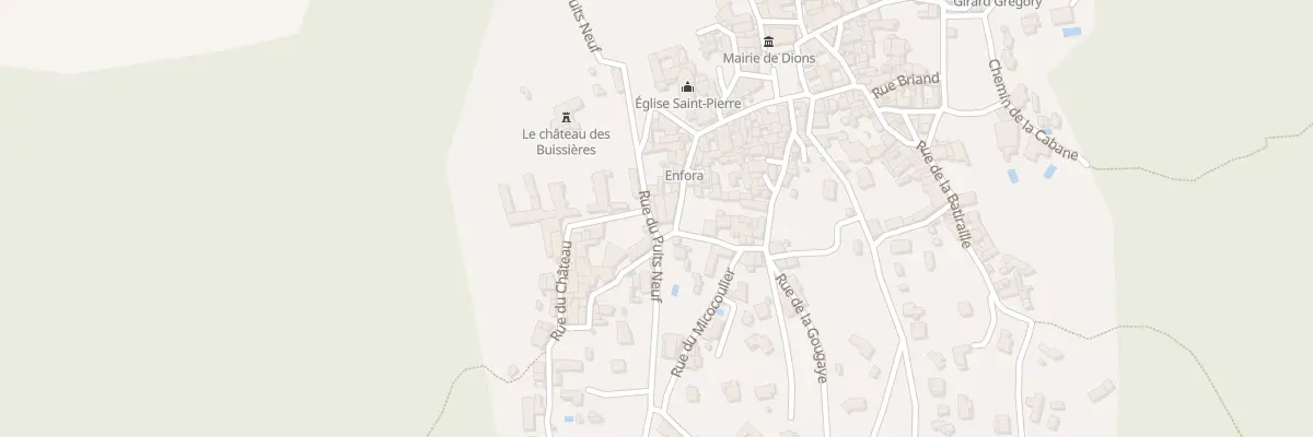 Plan du 5195 Rue du Puits Neuf à Dions