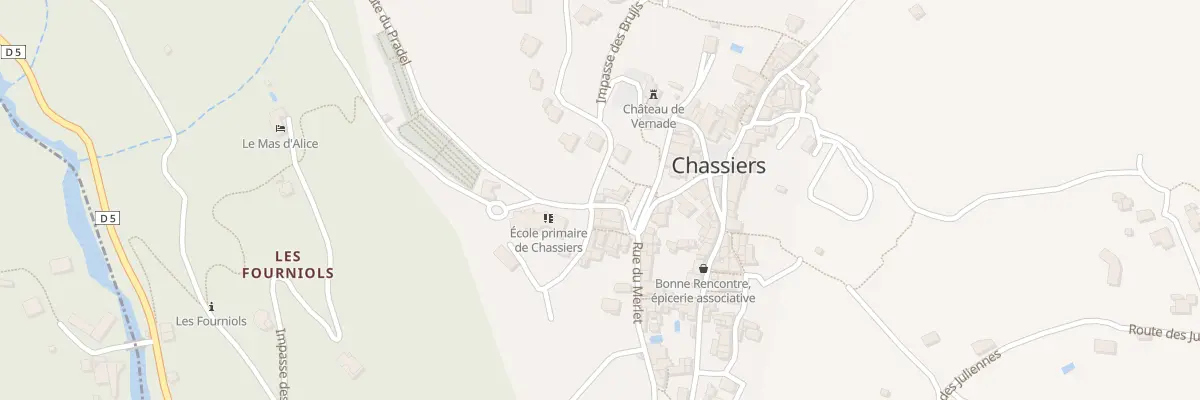 Plan du 4 Mte de la Vernade à Chassiers