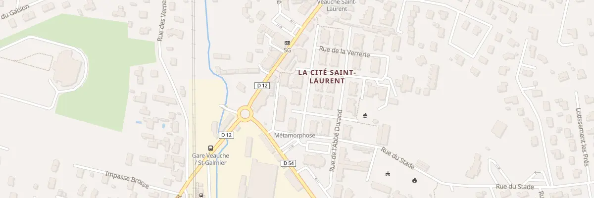 Plan du 2C Pl du Foyer des Travailleurs à Veauche