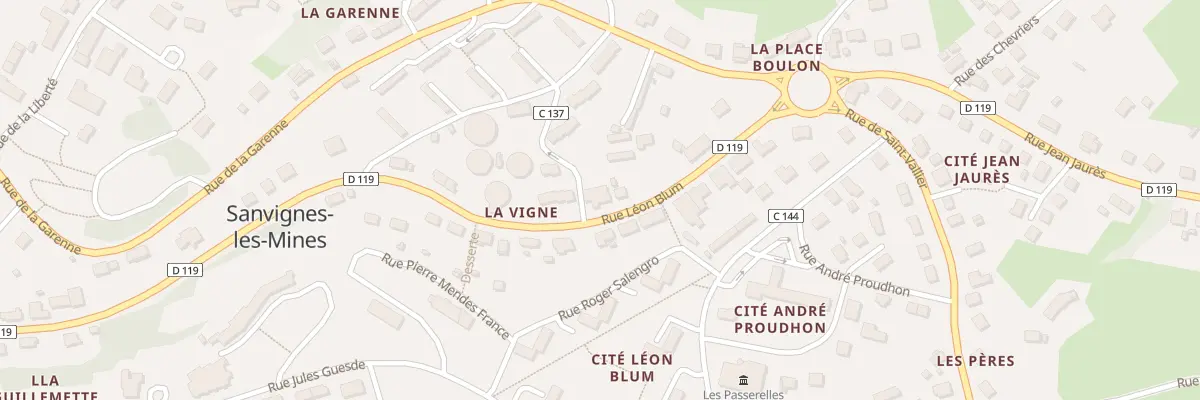 Plan du 19 Rue Léon Blum à Sanvignes-les-Mines