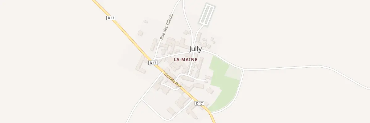 Plan du 3 Rue de la Mairie à Jully