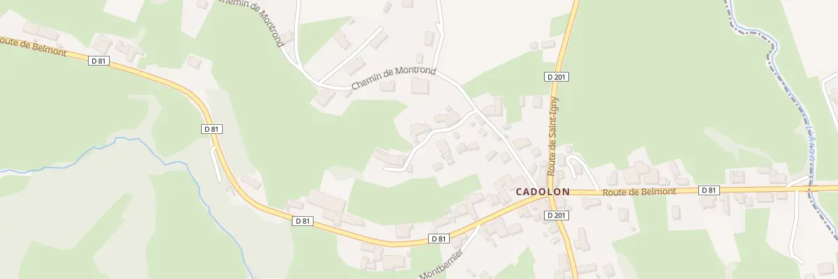 Plan du 201 Che de Montrond à Coublanc