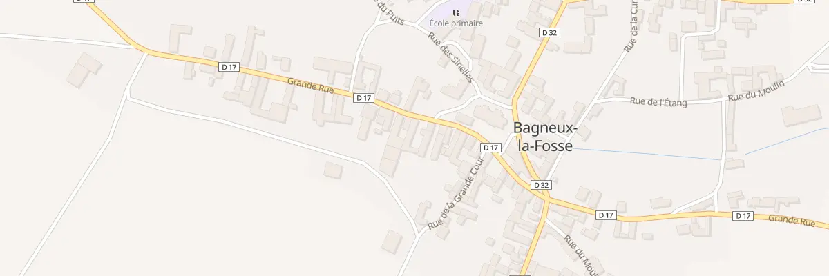 Plan du 22 Rue Grande Rue à Bagneux-la-Fosse