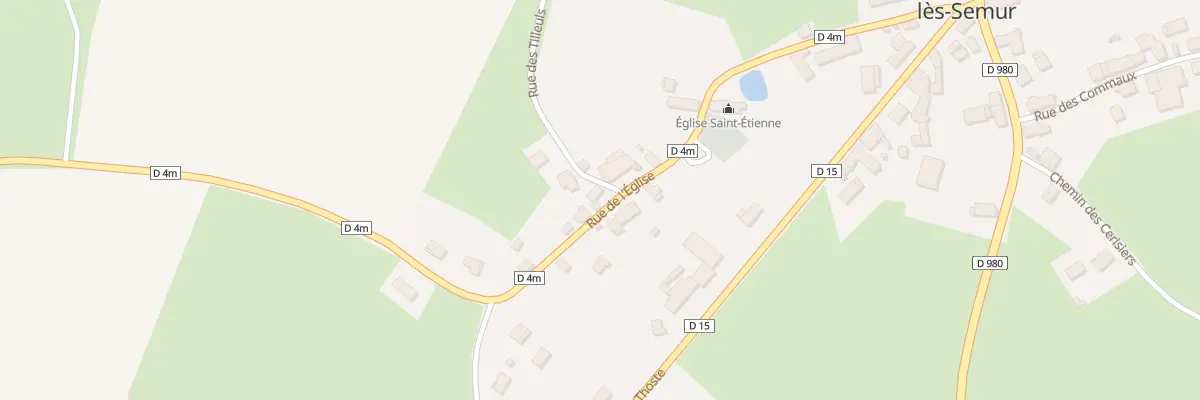 Plan du 1 Rue des Tilleuls à Courcelles-lès-Semur