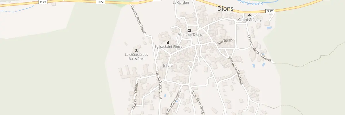 Plan du 5177 Rue du Grés à Dions