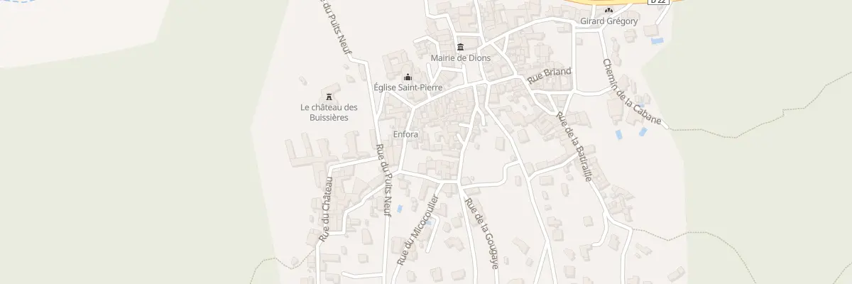 Plan du 5035 Rue du Grés à Dions
