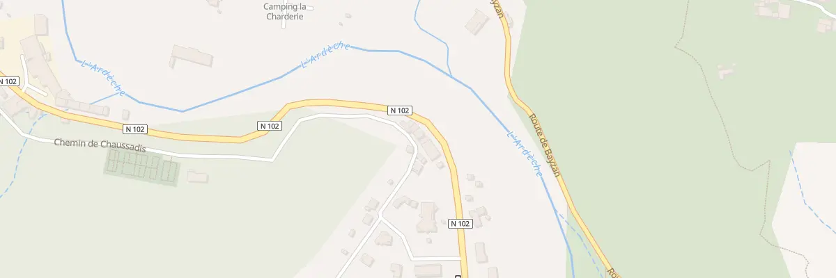 Plan du 735 Che de Chaussadis à Pont-de-Labeaume