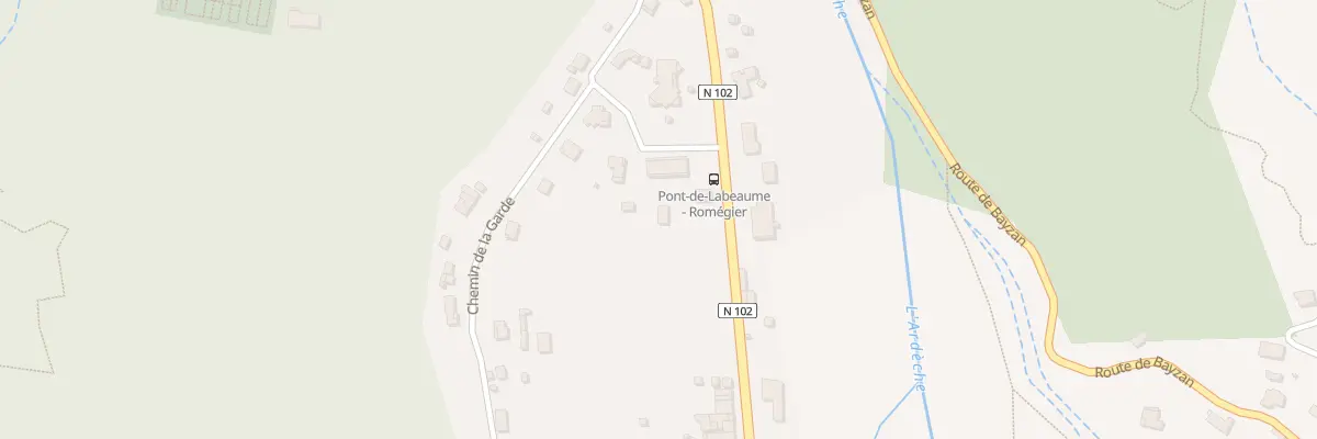 Plan du 5019 Romegier à Pont-de-Labeaume