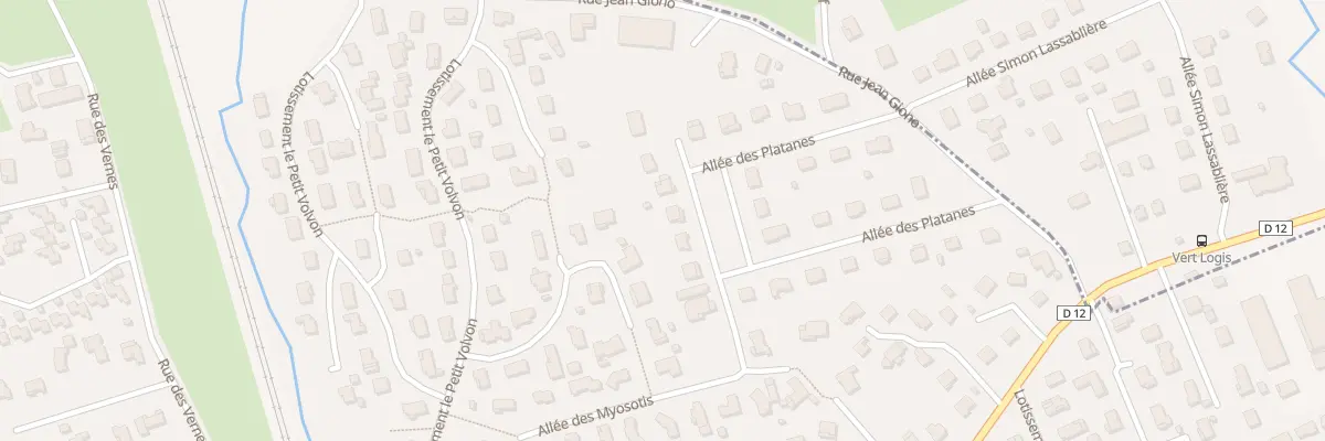 Plan du 23 All des Platanes à Veauche
