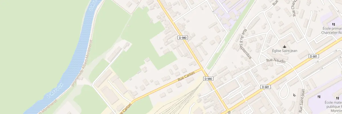 Plan du 7 Rue du Faubourg d’Arroux à Autun