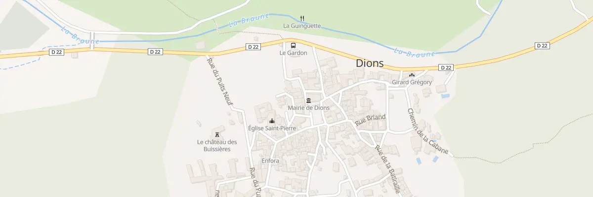 Plan du 5210 Rue du Fort à Dions