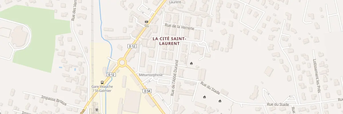 Plan du 1B Rue de l’Abbé Durand à Veauche