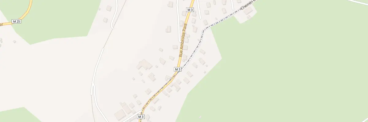 Plan du 25 Rue Ambroise Paré à Unieux