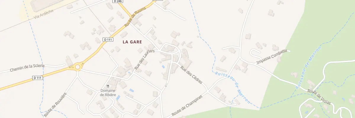 Plan du 94 Rue du Marron à Grospierres