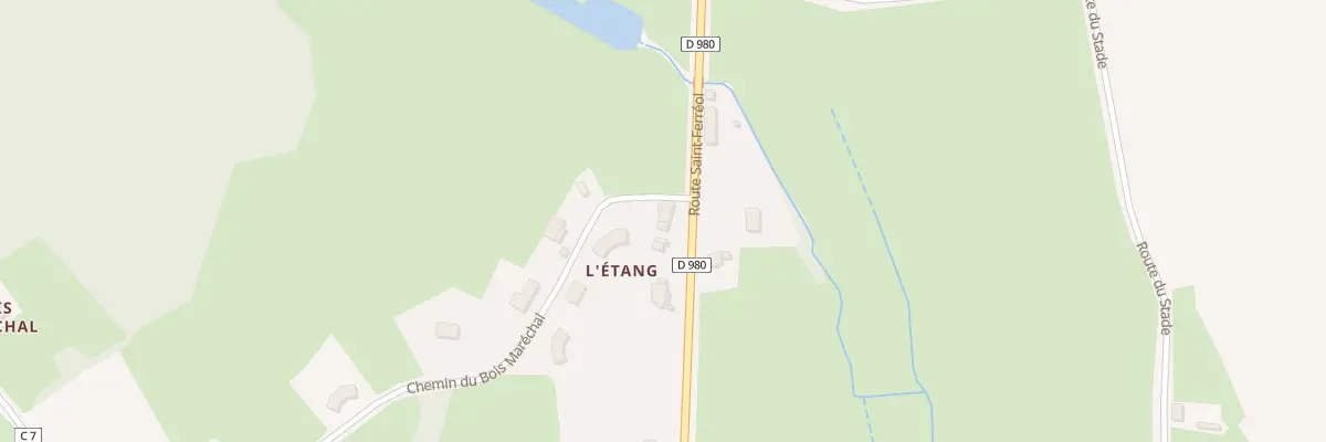Plan du 2185 Rte Saint-Ferréol à Saint-Forgeot