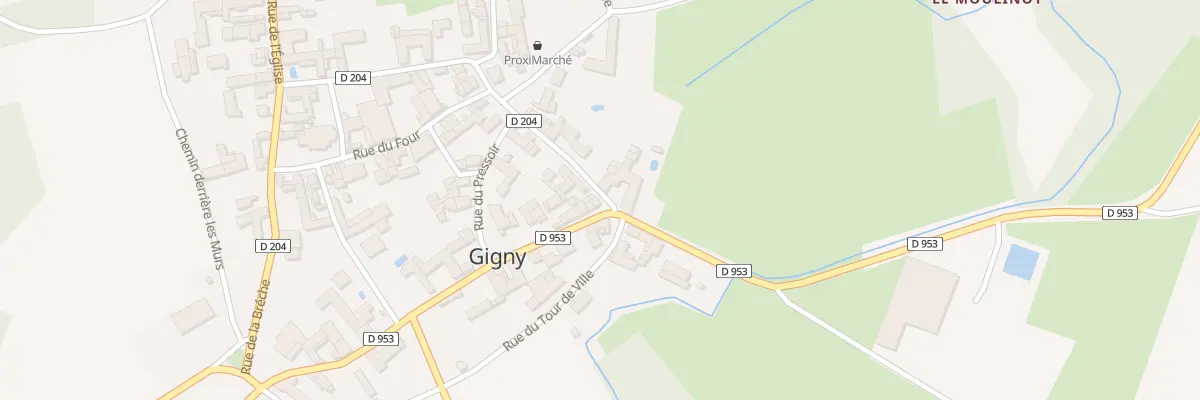 Plan du 2 Rue de la Chaume à Gigny