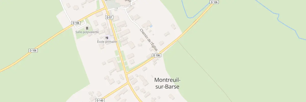 Plan du 1 Rue du Lavoir à Montreuil-sur-Barse