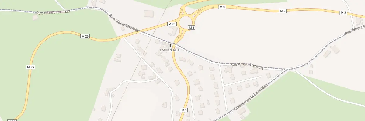 Plan du 9 Rue Albert Thomas à Unieux