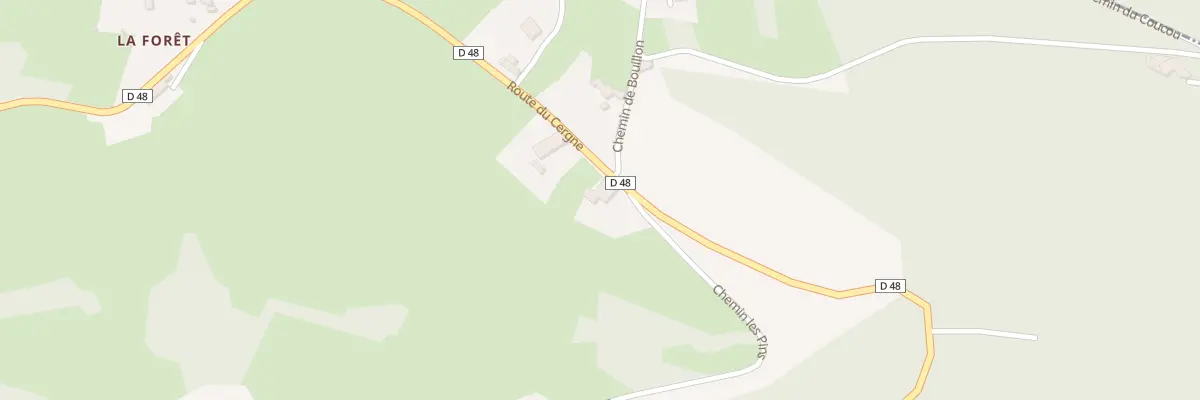 Plan du 1390 Rte du Cergne à Arcinges