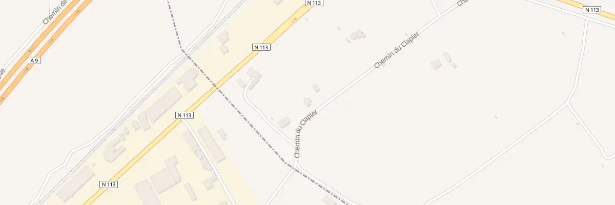 Plan du 1450 Rte de Montpellier à Milhaud
