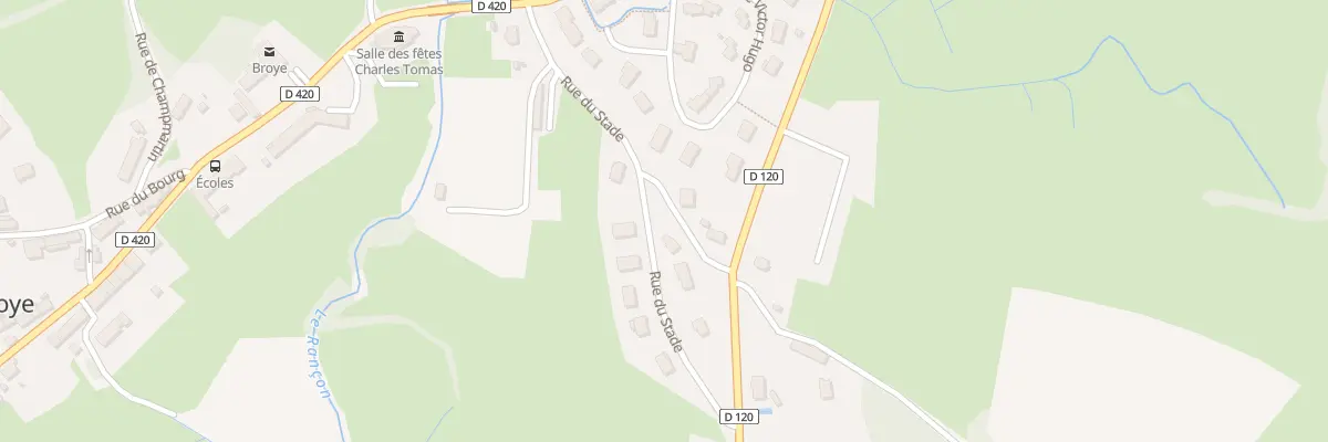 Plan du 4 Rue du Stade à Broye