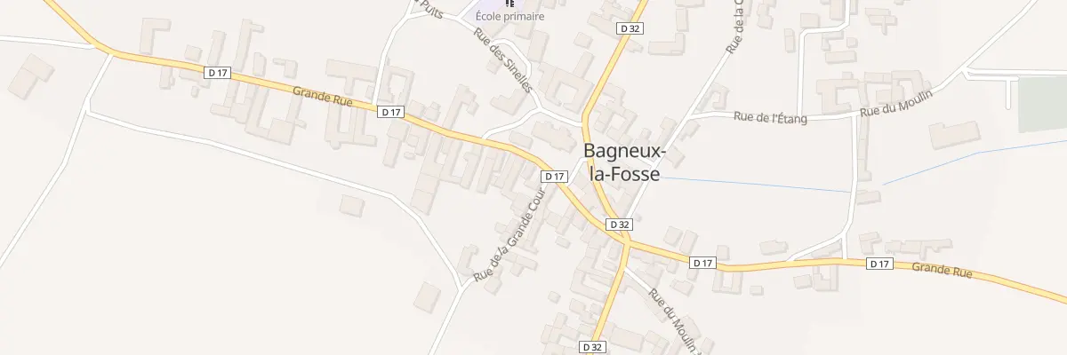 Plan du 30 Rue Grande Rue à Bagneux-la-Fosse