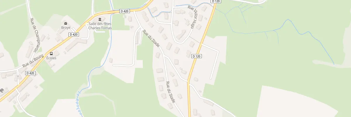 Plan du 2 Rue du Stade à Broye