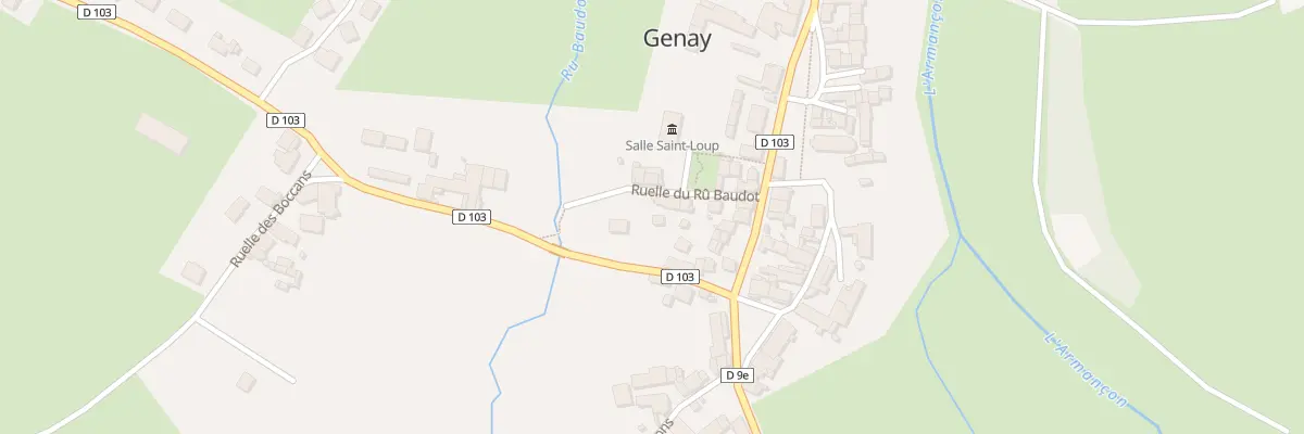 Plan du 7 Rle du Rû Baudot à Genay
