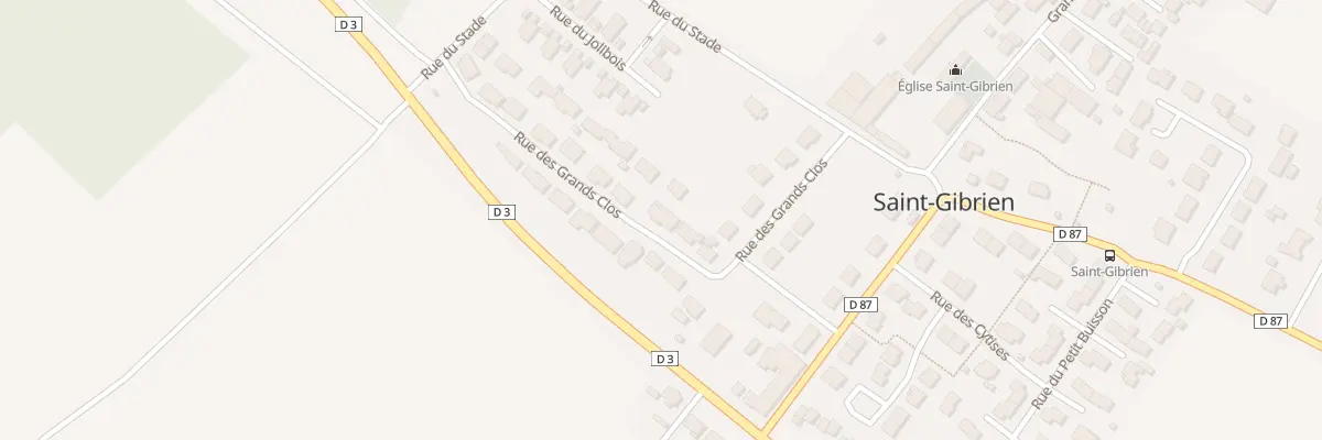 Plan du 16 Rue des Grands Clos à Saint-Gibrien